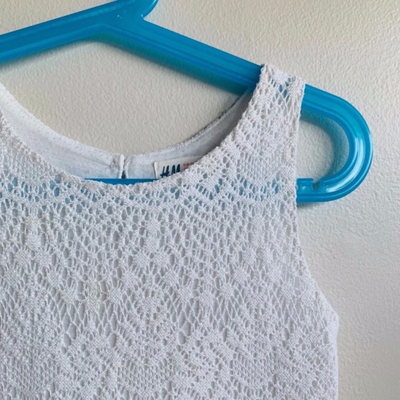 H&M White Lace Dress SIZE US 6-8Y - Picture 2 of 8